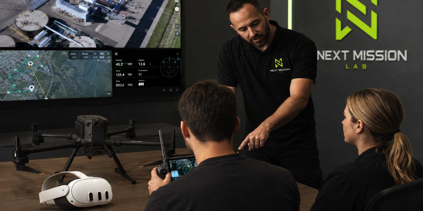 Begeleide pilot in een mission-controlomgeving